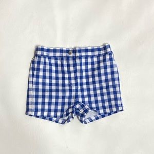 EUC Edgehill Collection Gingham Blue Shorts 24mon